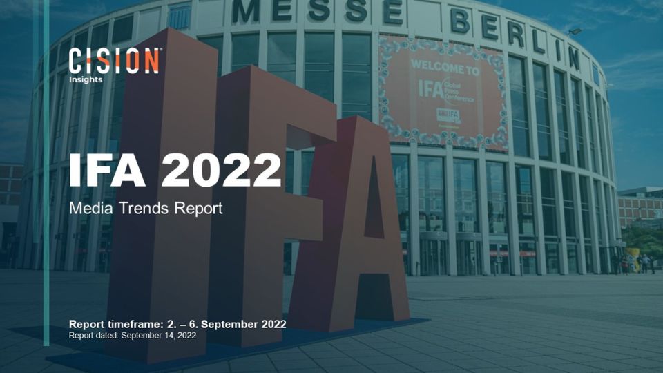 IFA 2022: Eine Analyse der Medienberichterstattung